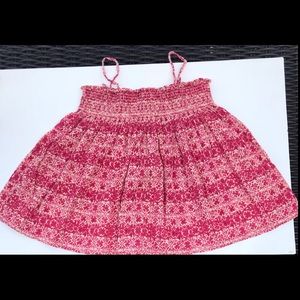 Bonpoint spaghetti straps smocked top S10 fits 7:8
